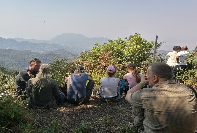 Auf dem Berg angekommen